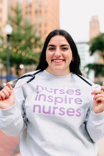 Nurses Inspire Nurses Grey Smile Crew