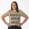 Retired Nurses Inspire Nurses Olive Classic Tee (All Sales Final)