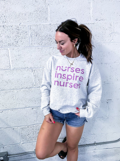 Nurses Inspire Nurses Grey Smile Crew